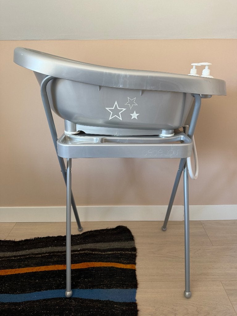 Bebe-jou babybadje met badstandaard, Kinderen en Baby's, Badjes en Verzorging, Ophalen, Zo goed als nieuw, Badje, Bébé-jou