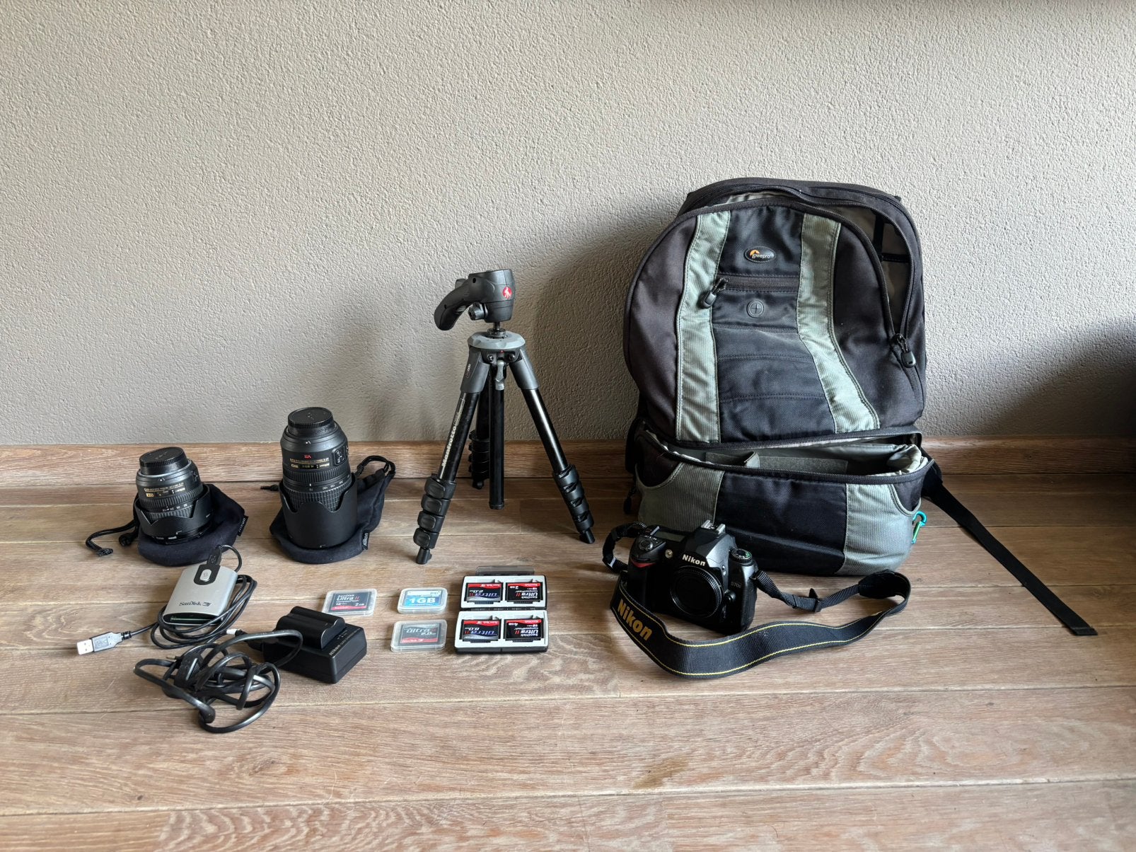 Complete set met Nikon D70s spiegelreflexcamera, Audio, Tv en Foto, Fotocamera's Digitaal, Gebruikt, Spiegelreflex, Ophalen of Verzenden