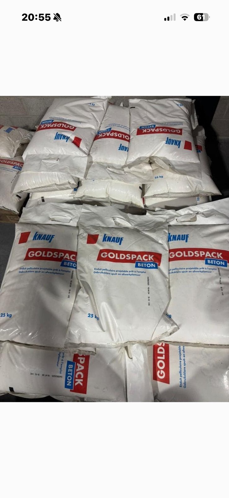 Knauf goldspack beton, Doe-het-zelf en Verbouw, Verf, Beits en Lak, Ophalen, Zo goed als nieuw, Grijs