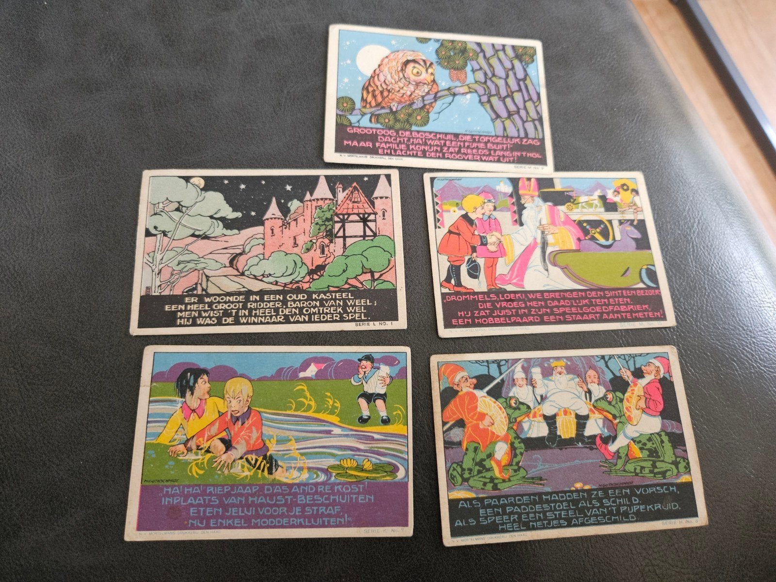 J.H. Haust & Zonen Prentjes - Serie 1 No. 1-5, Ophalen of Verzenden
