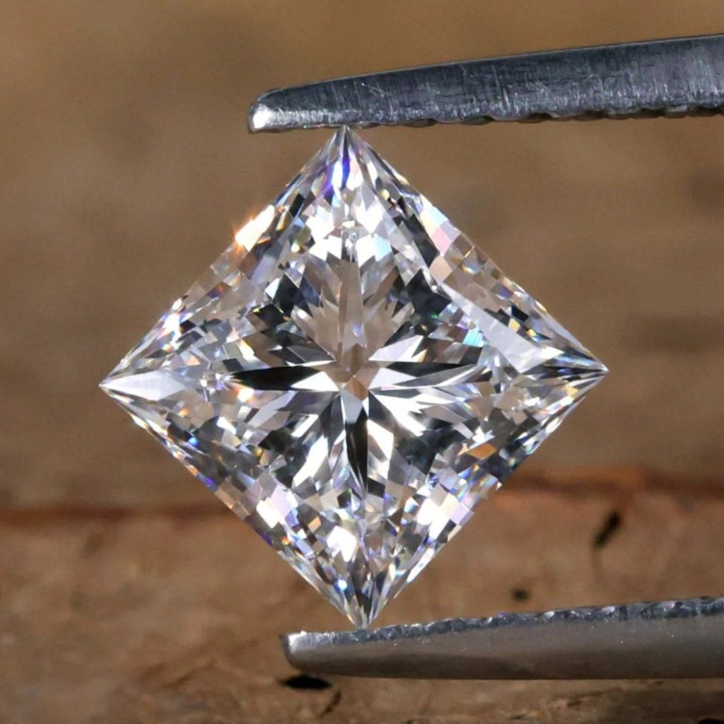 Diamant - 1.06ct Princess Cut (gecertificeerd), Ophalen of Verzenden, Nieuw