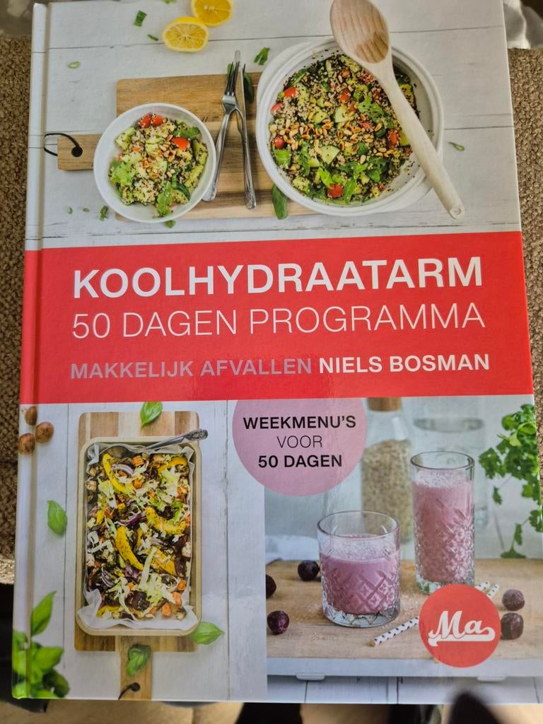Koolhydraatarm 50 Dagen Programma - N. Bosman, Ophalen of Verzenden, Nieuw, Dieet en Voeding, Niels Bosman