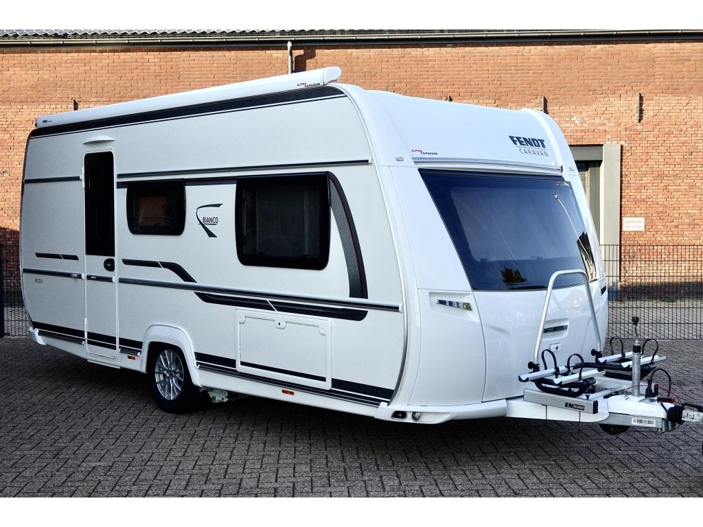 Fendt Bianco Activ 465 SGE 2021 Mover Airco Luifel Fietsdrag, Caravans en Kamperen, Bedrijf, Fietsenrek, Fendt, 5 tot 6 meter