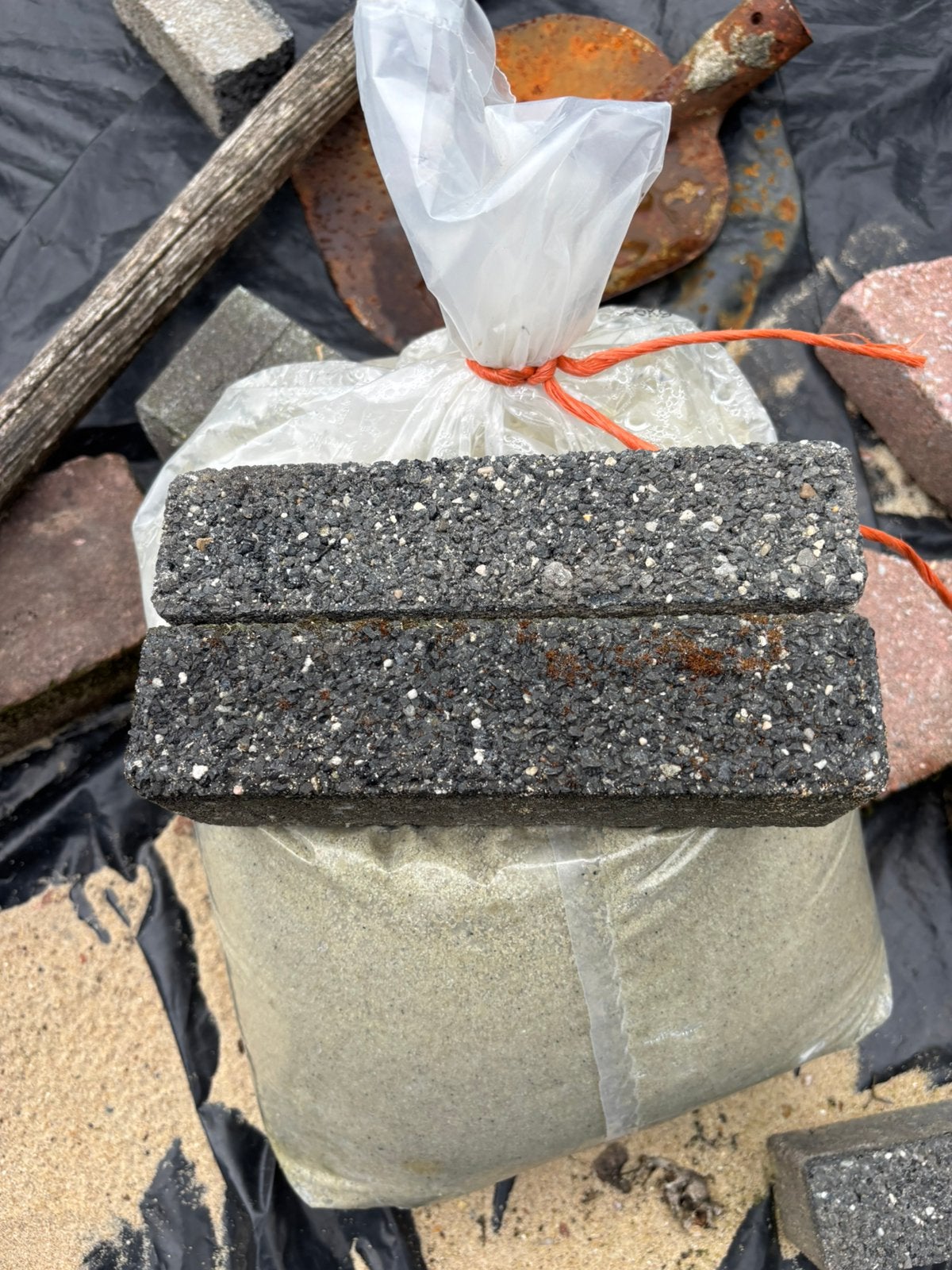 Te koop aangeboden nog zeer nette  stenen, Tuin en Terras, Ophalen, Gebruikt, Overige typen, 10 m² of meer