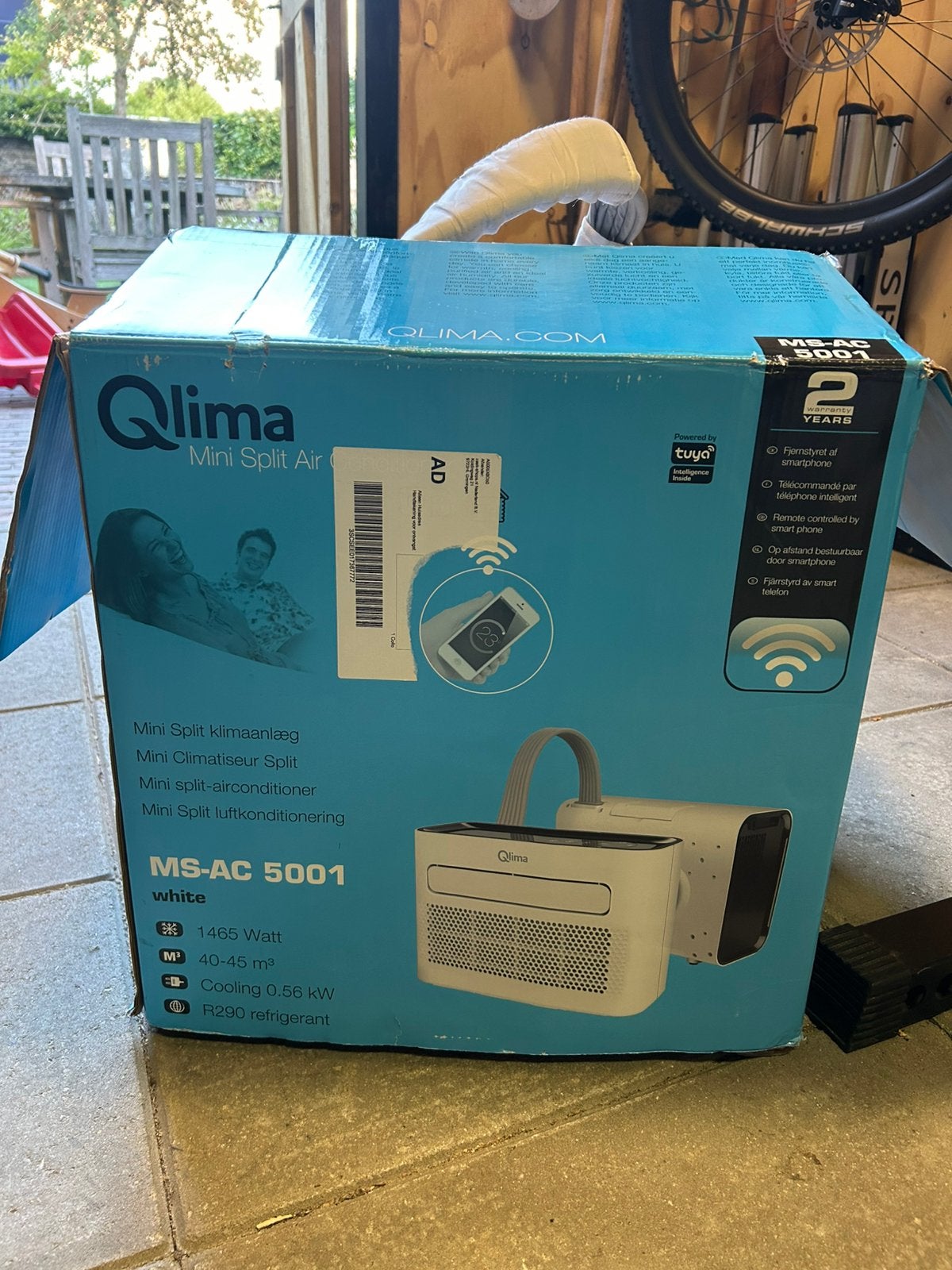 Qlima split airco caravan airco ms-ac 5001, Ophalen of Verzenden, Zo goed als nieuw