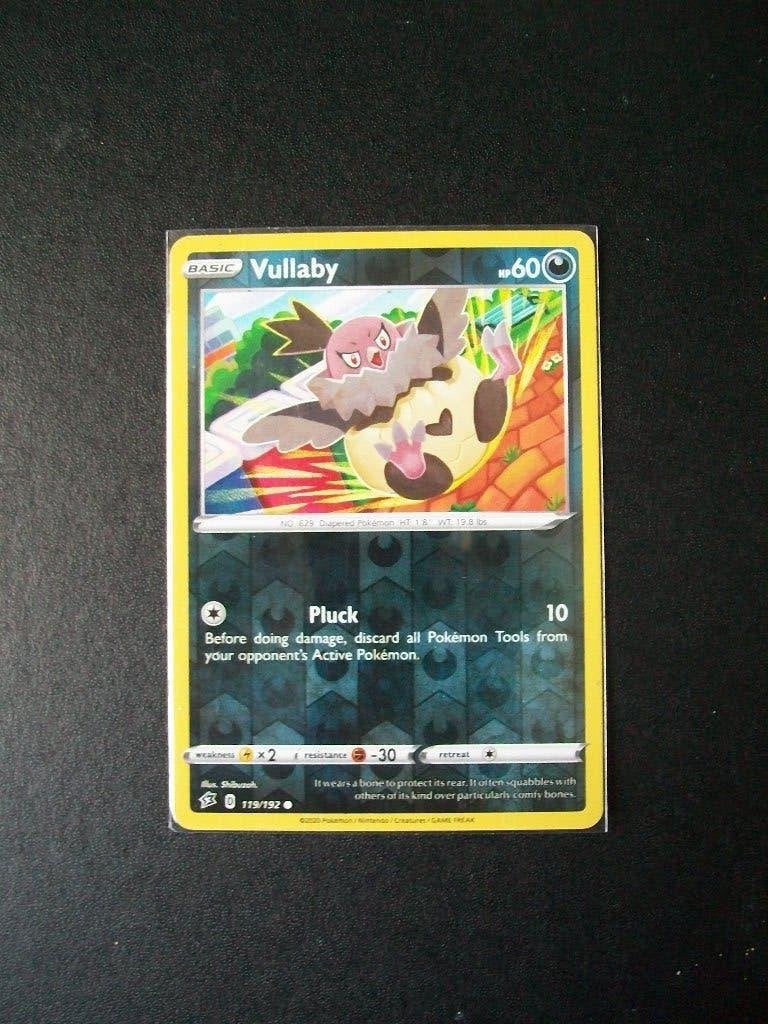 3321. Nieuwe Pokemon Kaart holofoil VULLABY hp 60 (119/192), Verzenden, Nieuw, Losse kaart, Foil