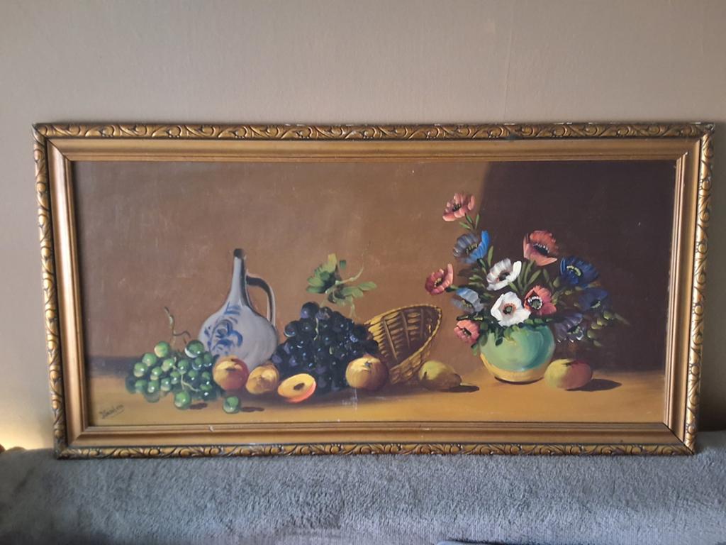 Oudhollands schilderij stilleven – Gesigneerd v. Santen, Ophalen of Verzenden