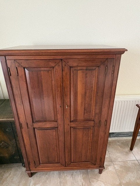 kast kersenhout, Huis en Inrichting, Kasten | Kledingkasten, Ophalen, Met plank(en), 100 tot 150 cm, 50 tot 100 cm