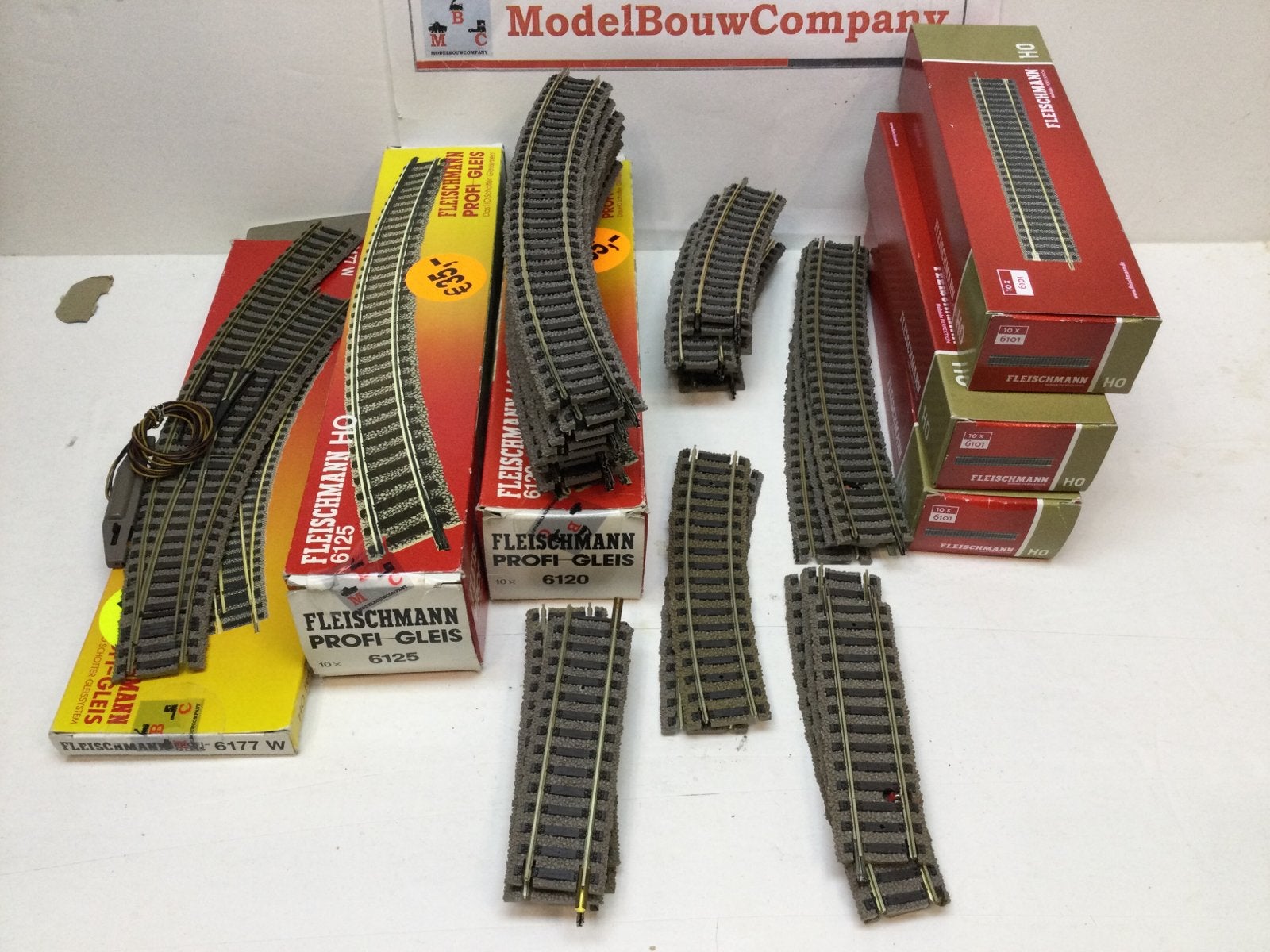 KAVEL FLEISCHMANN Profi rails 80 stuks Ho, Gelijkstroom, Fleischmann, Rails, Ophalen of Verzenden