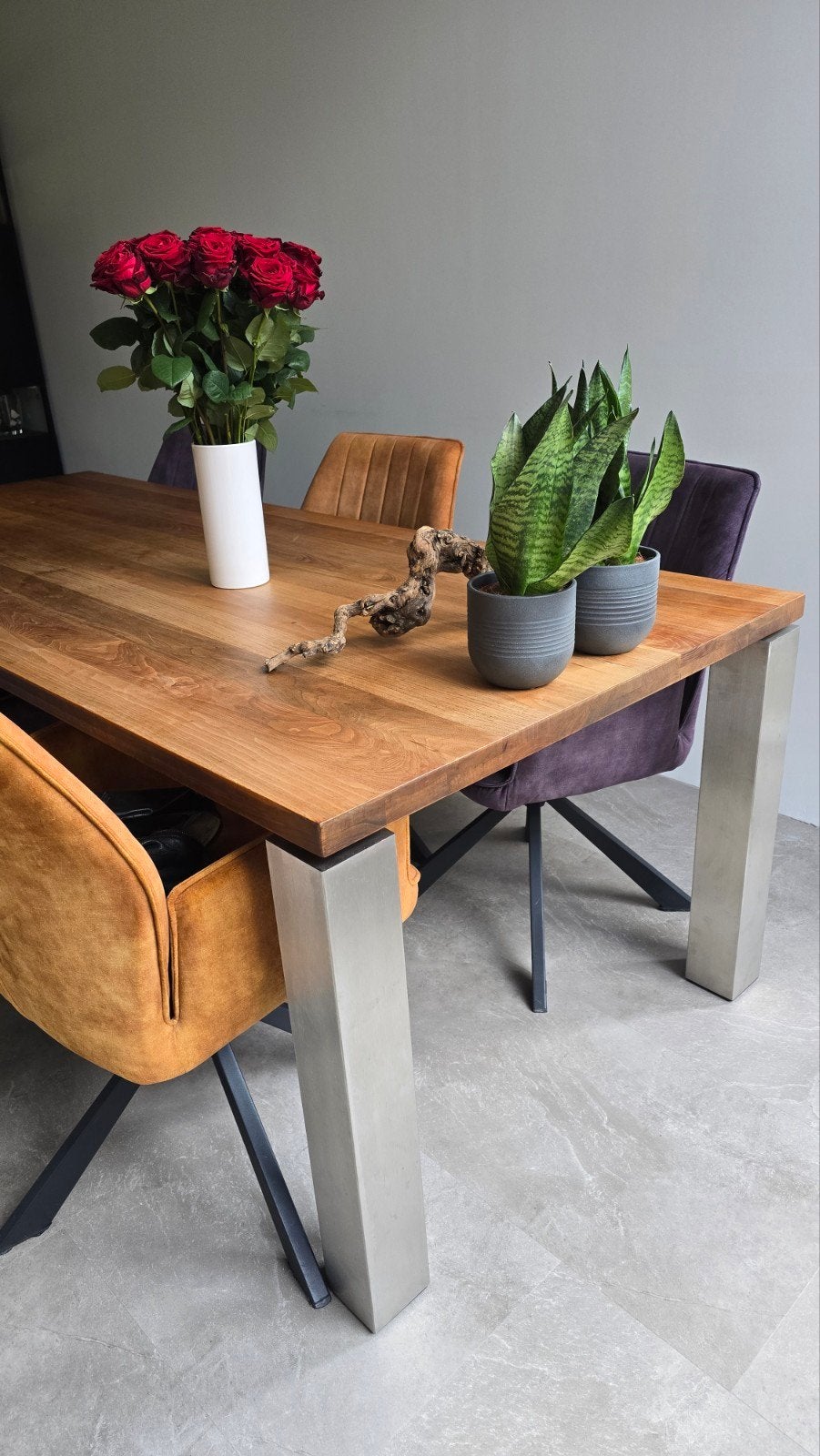 Eetkamer tafel, 200 cm of meer, Vijf personen of meer, Rechthoekig, 50 tot 100 cm