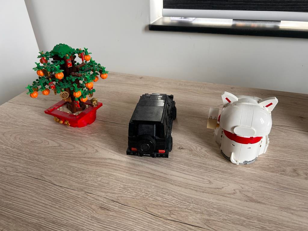Lego bundel: Geluksboom, Jeep en Gelukskat, Ophalen, Gebruikt, Overige merken