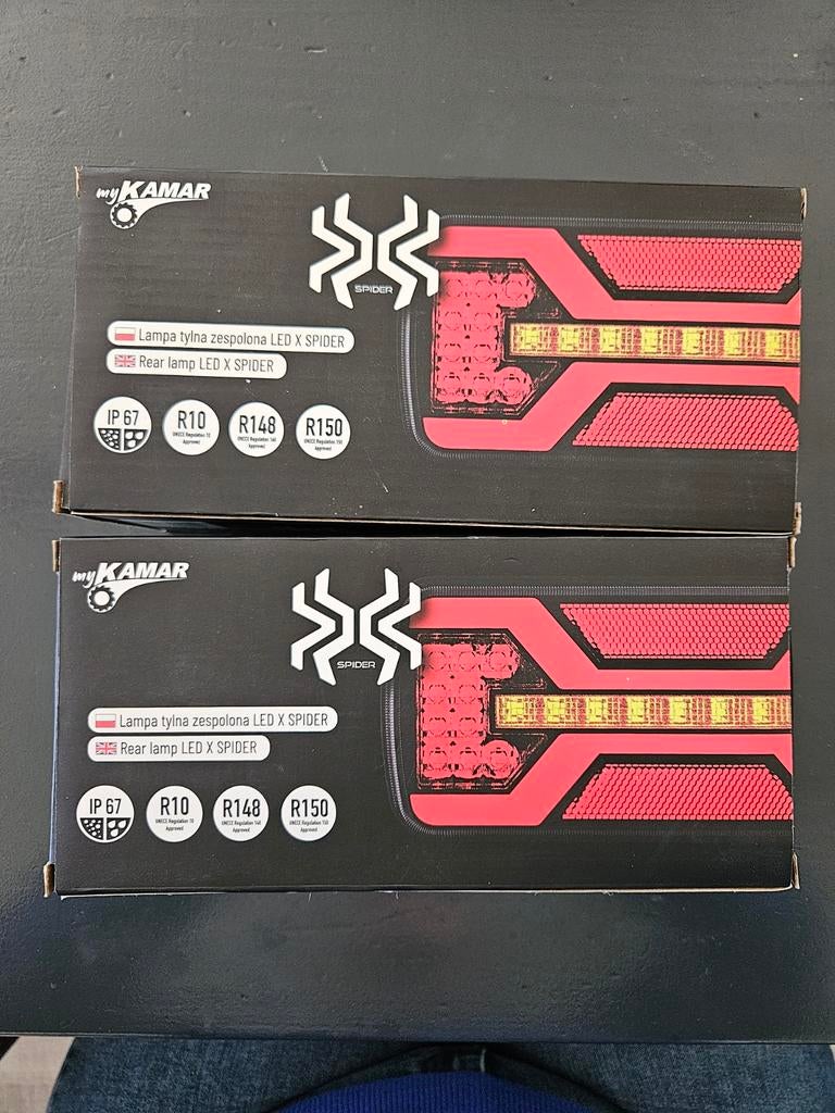 Nieuwe LED X Spider achterlichten - set van 2, Ophalen of Verzenden, Nieuw, Universele onderdelen