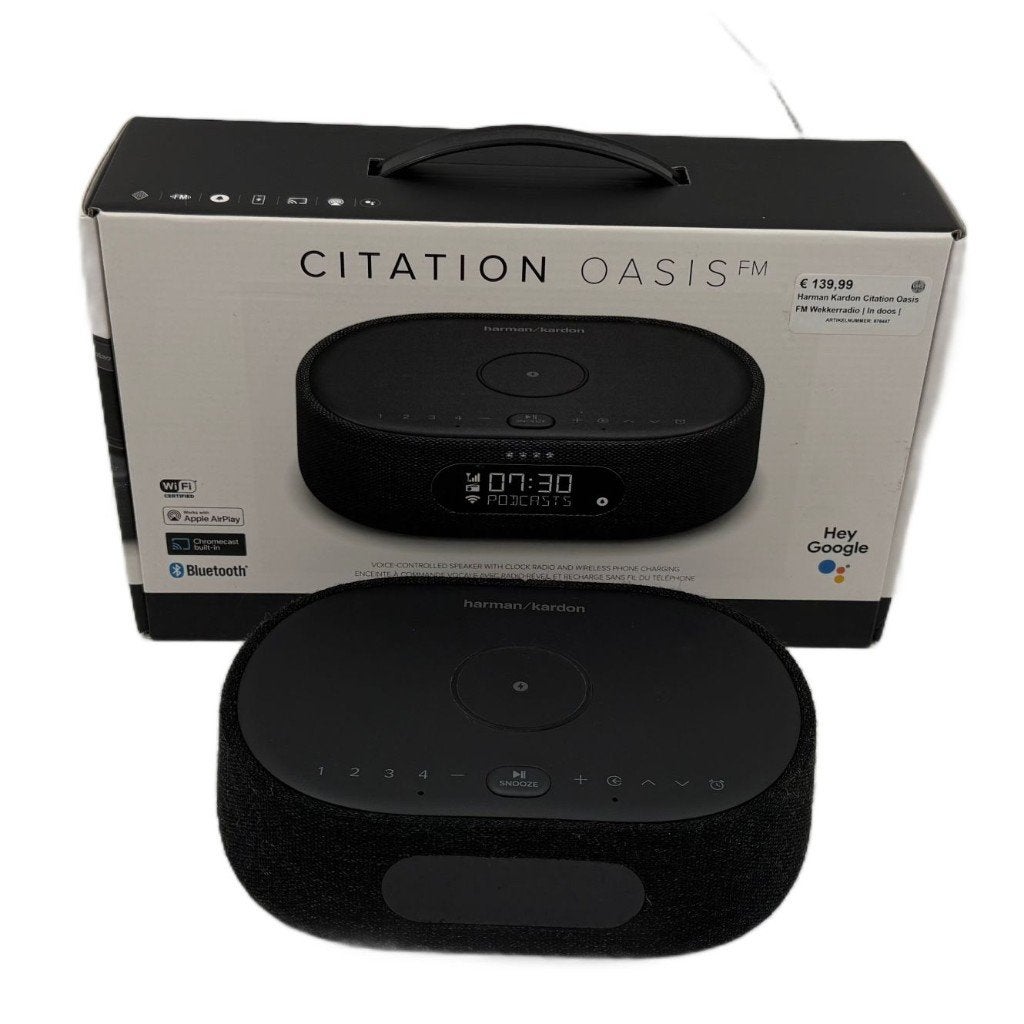 Harman Kardon Citation Oasis FM Wekkerradio | In doos |, Dordrecht@usedproducts.nl, Toulonselaan 72, Refurbished, Ophalen of Verzenden