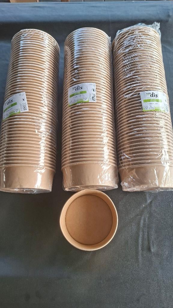 150x Take Dis Salade bakjes karton 1300ml., ., Nieuw, Ophalen of Verzenden, .