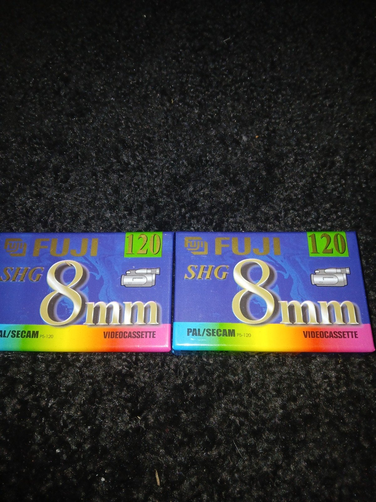 2x Fuji SHG 8mm Videocassette PAL/SECAM PS-120, Ophalen of Verzenden, Nieuw, Videoband