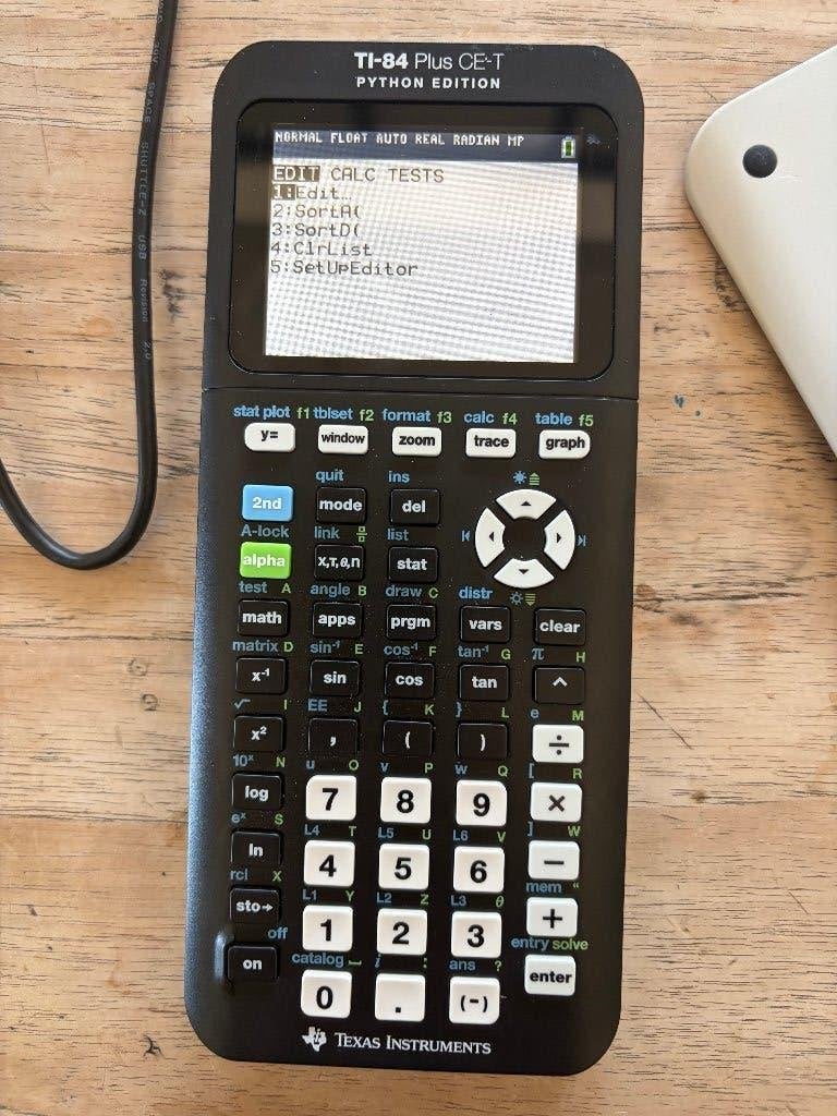 Texas Instruments Ti -84 Plus CE-T Python edition, Ophalen of Verzenden, Zo goed als nieuw