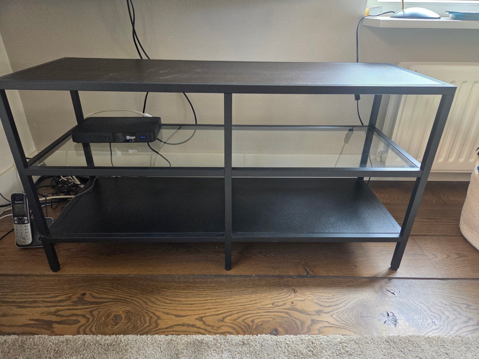 Ikea Vittsjo tv meubel, Ophalen, 50 tot 100 cm, Zo goed als nieuw, Glas