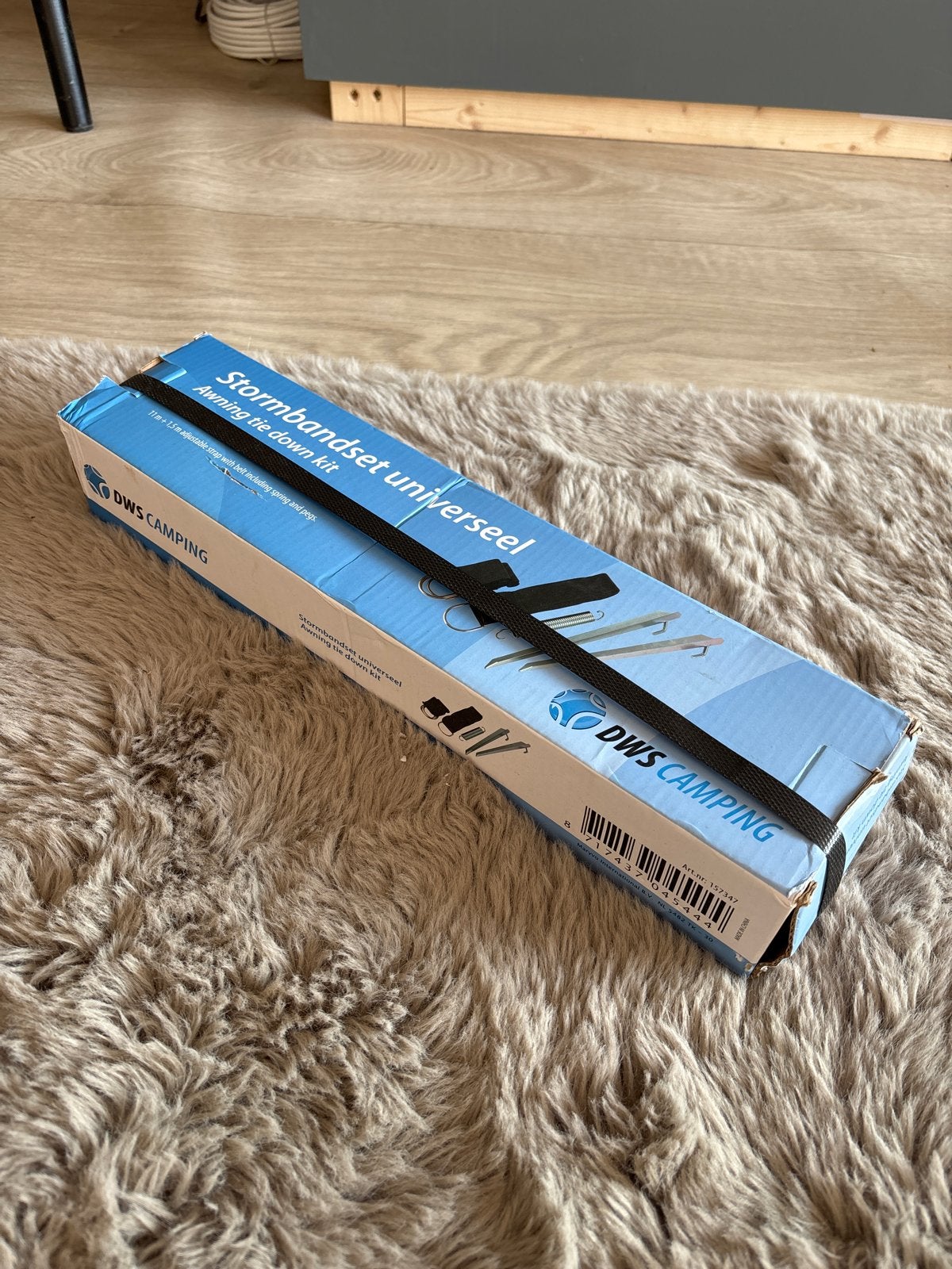DWS Camping Stormbandset Universeel - Luifel Tie Down Kit, Ophalen of Verzenden, Nieuw