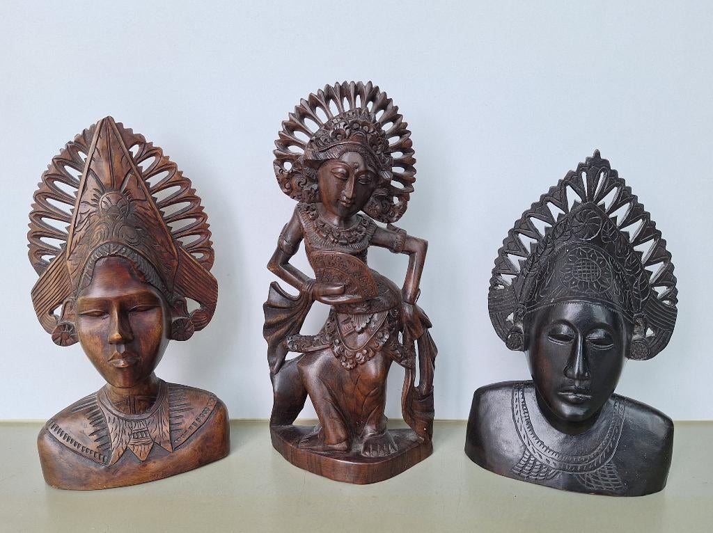Indonesisch Balinese Legong djanger janger danseres 24-29cm, Ophalen of Verzenden