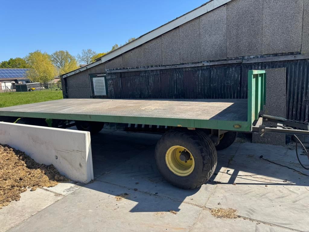 Platte wagen 6.50X2.40, Zakelijke goederen, Agrarisch | Werktuigen, Ophalen, Transport