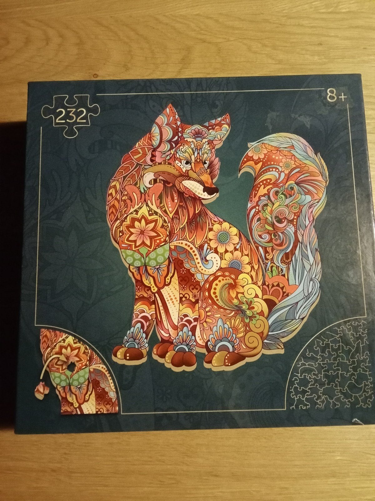 Premium Artefact houten puzzel Vos, Ophalen of Verzenden, Minder dan 500 stukjes, Zo goed als nieuw, Legpuzzel