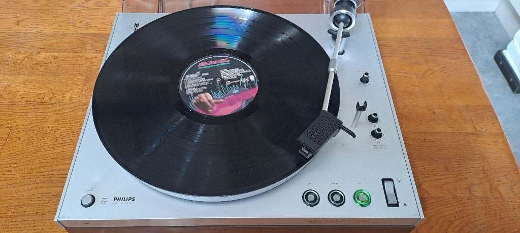 Philips GA312 platenspeler, als nieuw, met groene tiptoetsen, Philips, Automatisch, Ophalen of Verzenden, Zo goed als nieuw