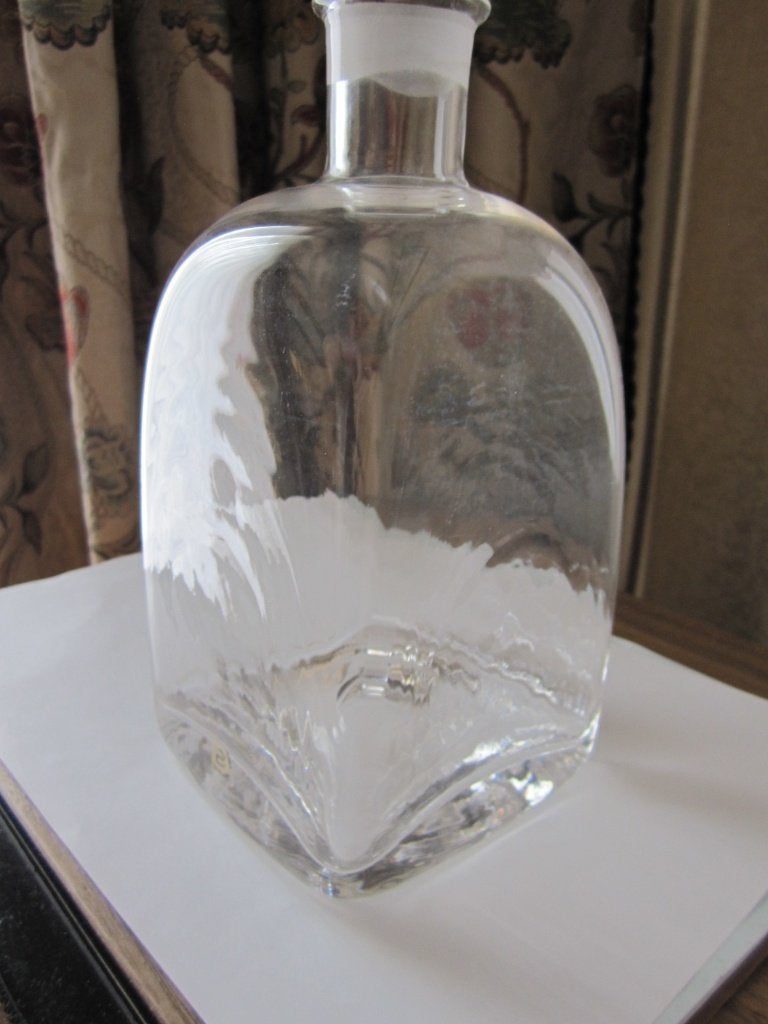 Vintage Dartington Frank Thrower FT156 Ripple Glass Decanter, Verzenden