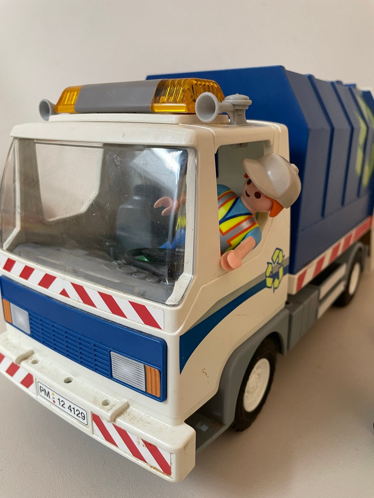 Playmobil vuilniswagen met zwaailicht 4129, Kinderen en Baby's, Speelgoed | Playmobil, Ophalen, Gebruikt, Complete set, Voertuig
