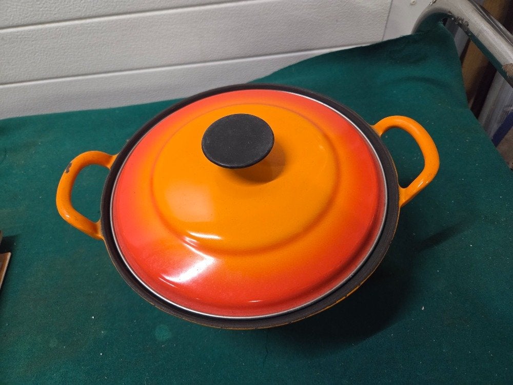 gietijzeren braadpan oranje, Ophalen of Verzenden, 'T Olde Gre-j, Info@toldegrej.nl, Endepoelstraat 20f Didam