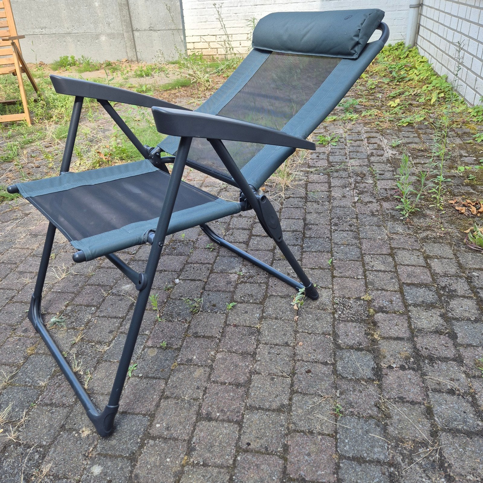 Quechua Opvouwbare Ligstoel / Campingstoel - Grijs, Caravans en Kamperen, Kampeermeubelen, Campingstoel, Ophalen