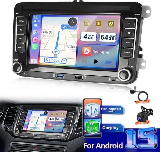 Android 15 Autoradio – Car Radio – Double Din Stereo, Corvance B.V., Verzenden, Nieuw, Corvancebol@gmail.com