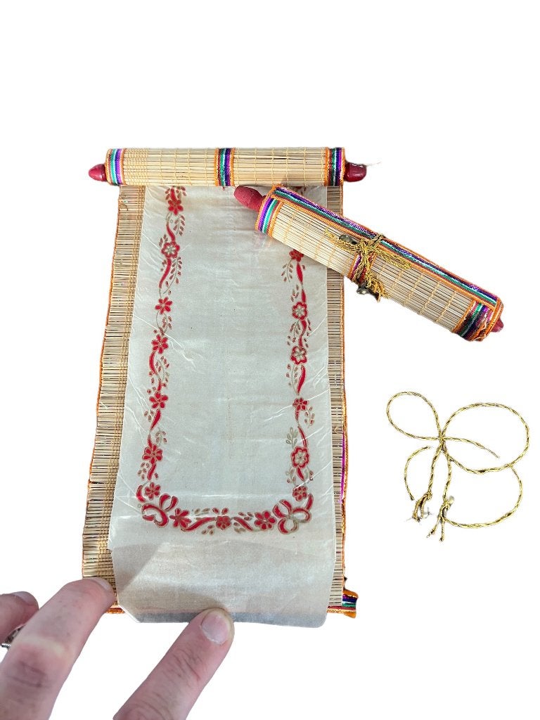 Indiase rol om leuke boodschap op te schrijven india lucky, Verburgt Vintage, Overige typen, Nieuw, Ophalen of Verzenden
