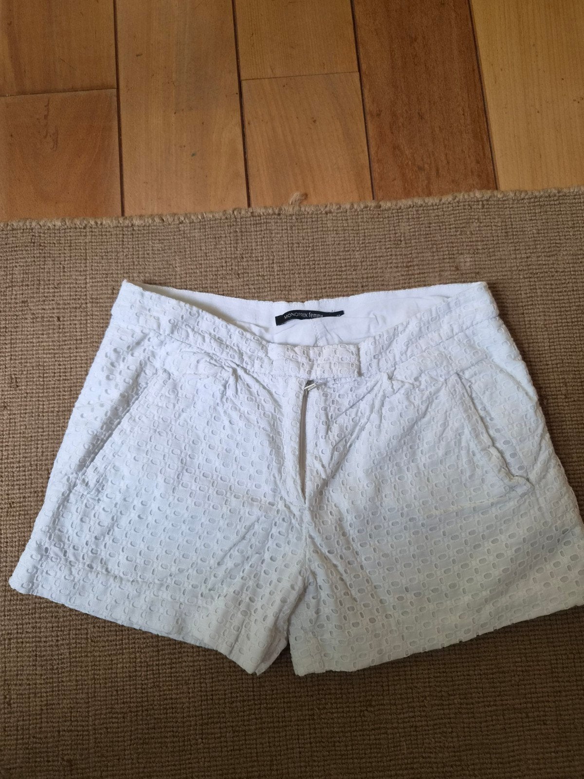Monoprix shorts borderie gevoerd maat 36, Kleding | Dames, Ophalen of Verzenden, Zo goed als nieuw, Maat 36 (S), Kort