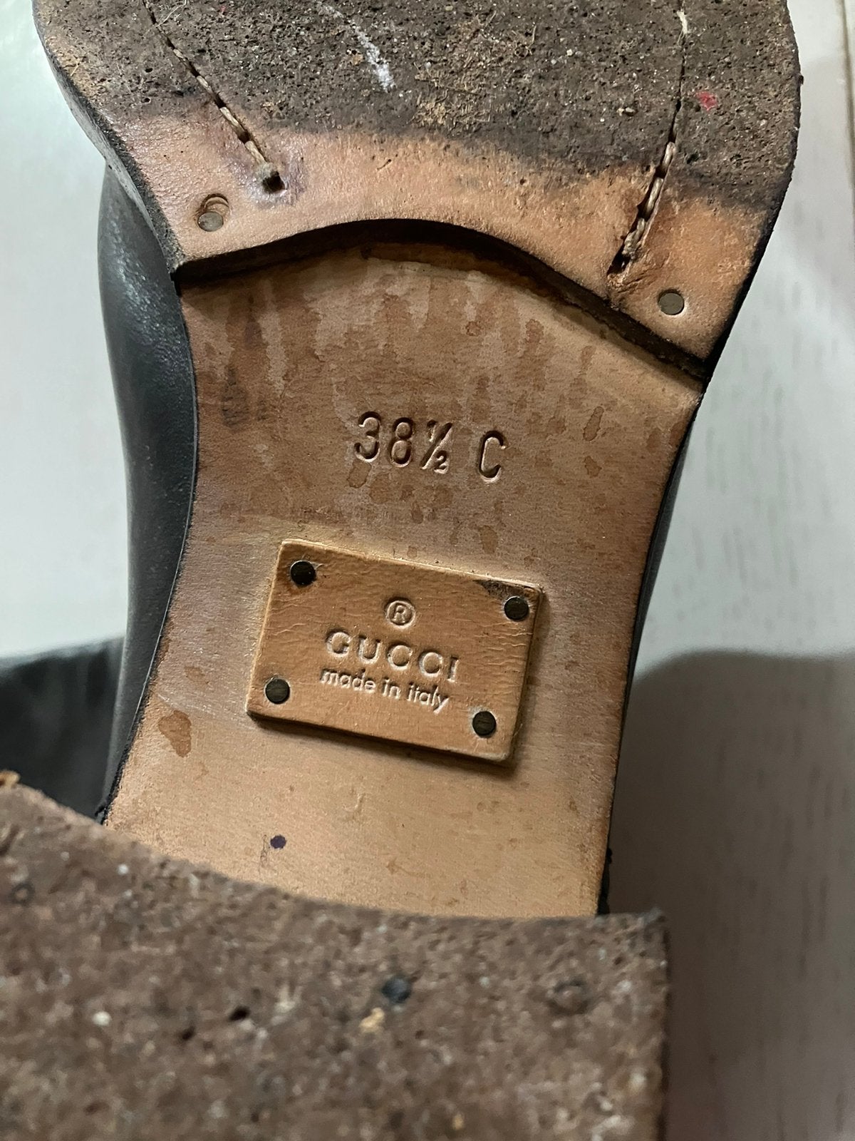 Orginele zwart luce leren laarzen van Gucci 38,5 C (39), Ophalen of Verzenden, Zo goed als nieuw, Zwart, Hoge laarzen