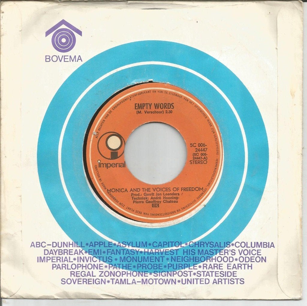 Monica And The Voices Of Freedom  – Empty Words (1971), Gebruikt, 7 inch, Ophalen of Verzenden, Pop