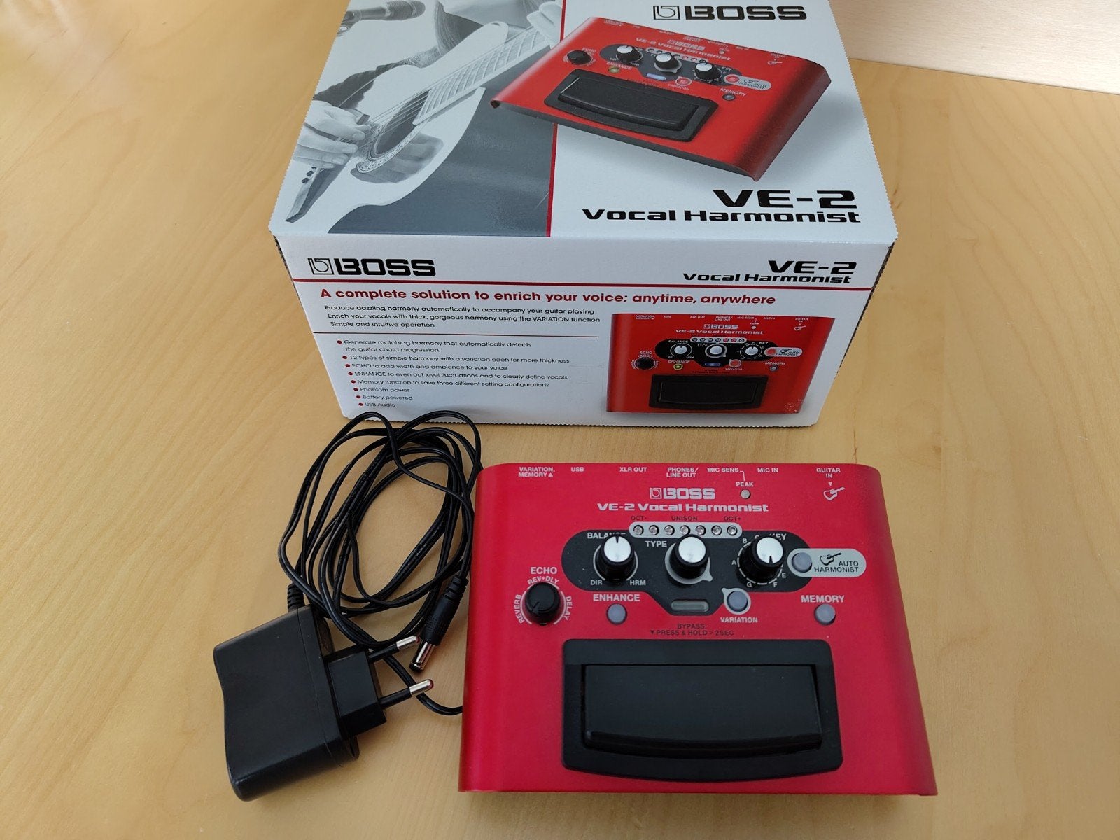Boss VE-2 Vocal Harmonist - Perfecte Vocale Effecten, Ophalen of Verzenden, Zo goed als nieuw, Delay of Echo