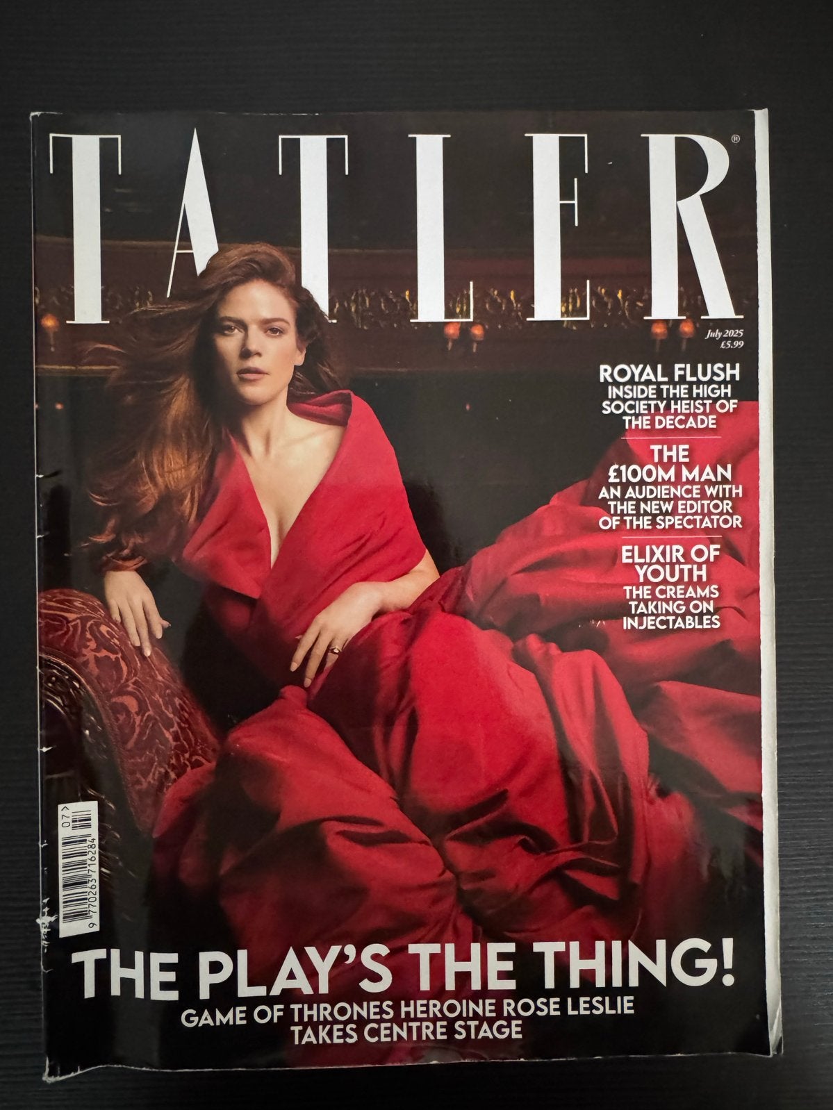 Tatler Magazine Juli 2023 - Rose Leslie Cover, Ophalen of Verzenden, Zo goed als nieuw, Glossy