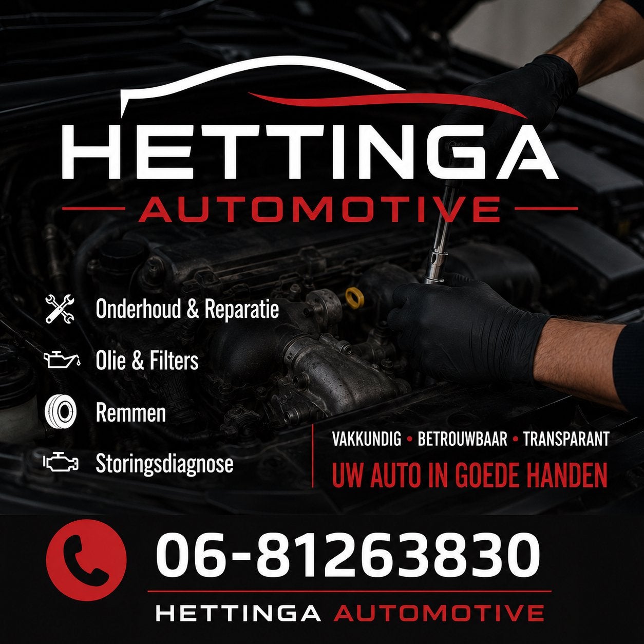 Auto onderhoud en reparaties aangeboden, Eén persoon