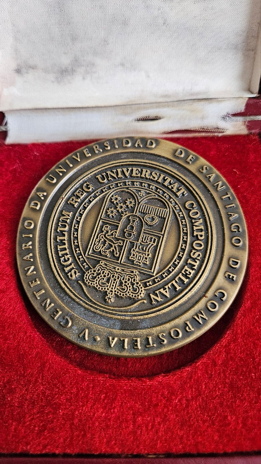 Medaille Santiago de Compostela in originele verpakking, Ophalen of Verzenden