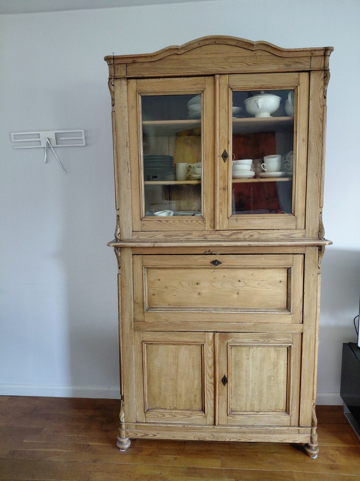 Grenen kast, Ophalen, Gebruikt, 100 tot 150 cm, 200 cm of meer