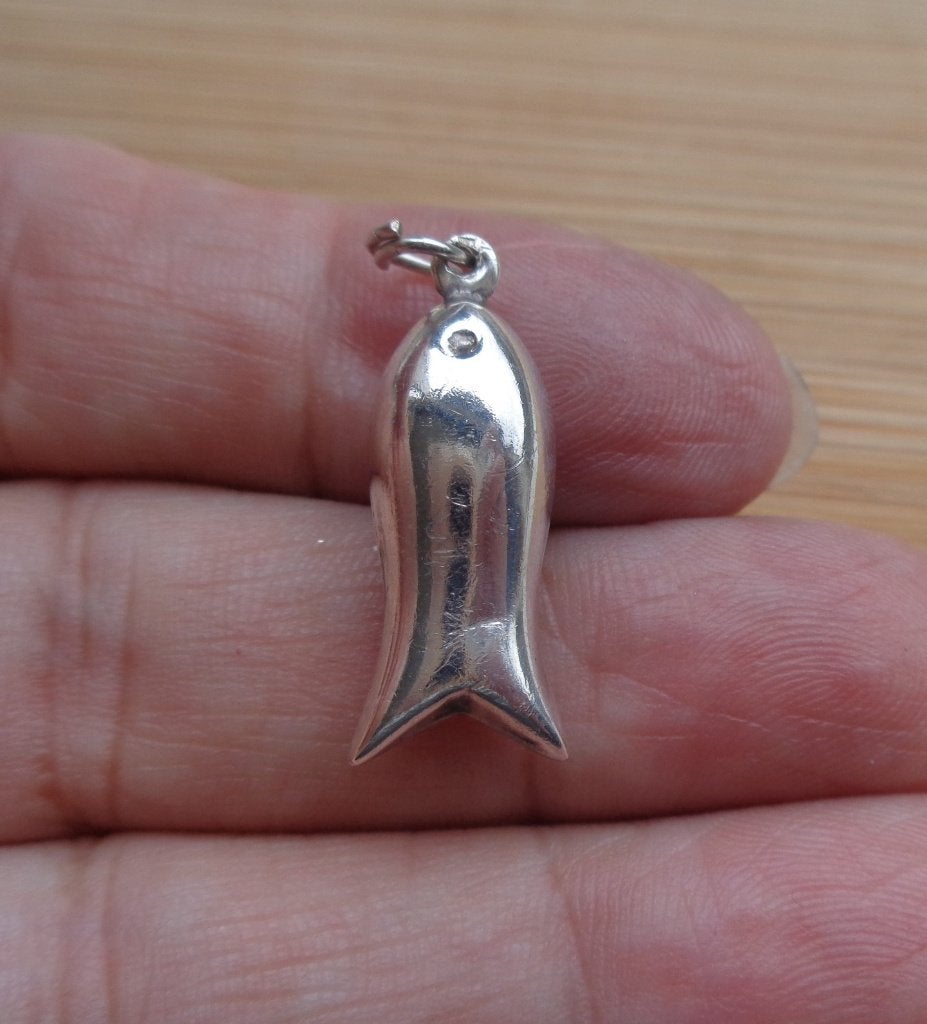 zilveren vintage bedel walvis [842], Overige merken, Verzenden, Zo goed als nieuw, 1 bedel