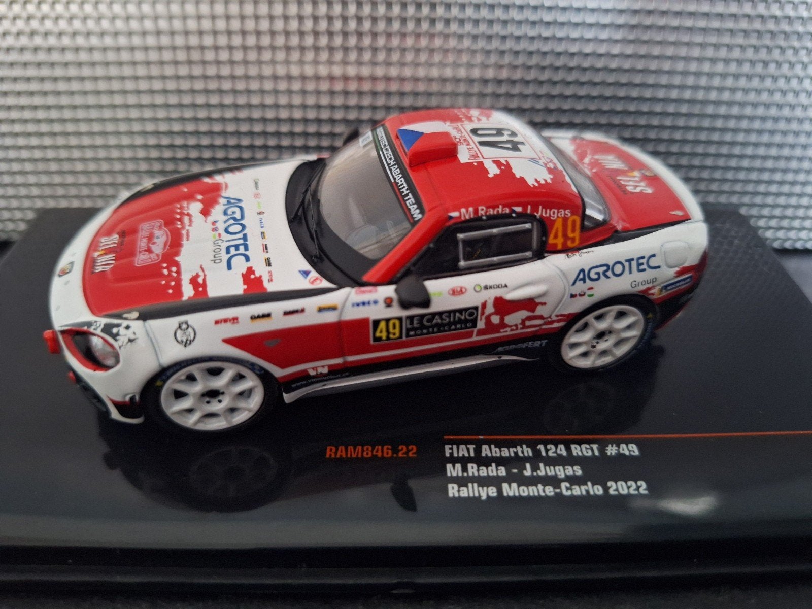 Fiat Abarth 124 RGT #49 Rally Monte Carlo 2022 Schaal 1:43, Overige merken, IXO, IXO, Nieuw