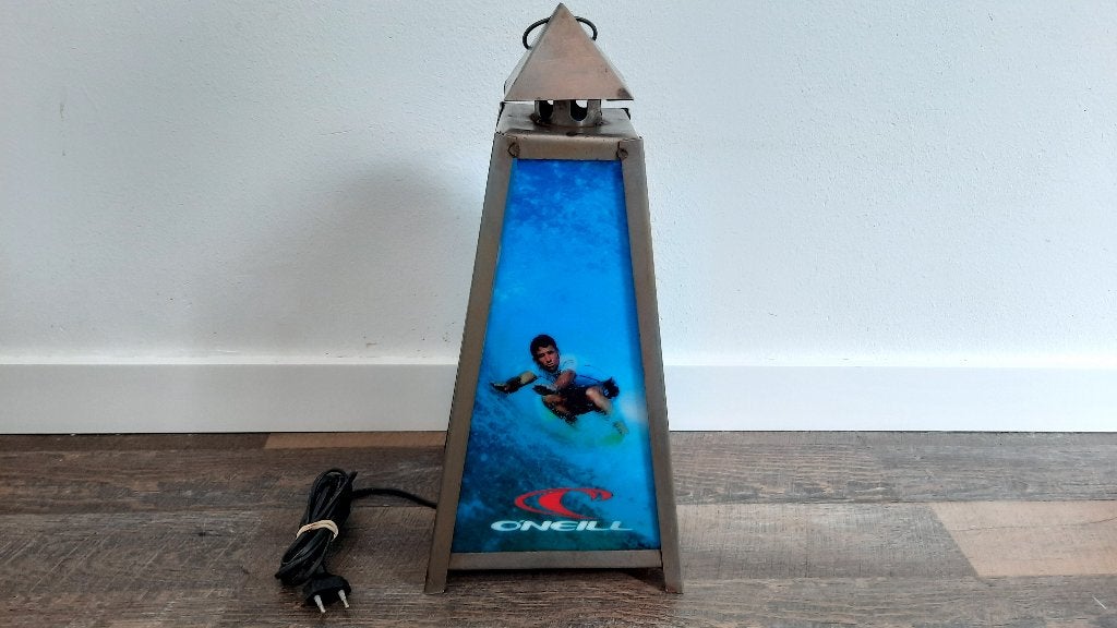 Vintage O'neill Surf Reclame Display Lamp 1980' / 1990', Verzamelen, Ophalen of Verzenden, Gebruikt, Reclamebord