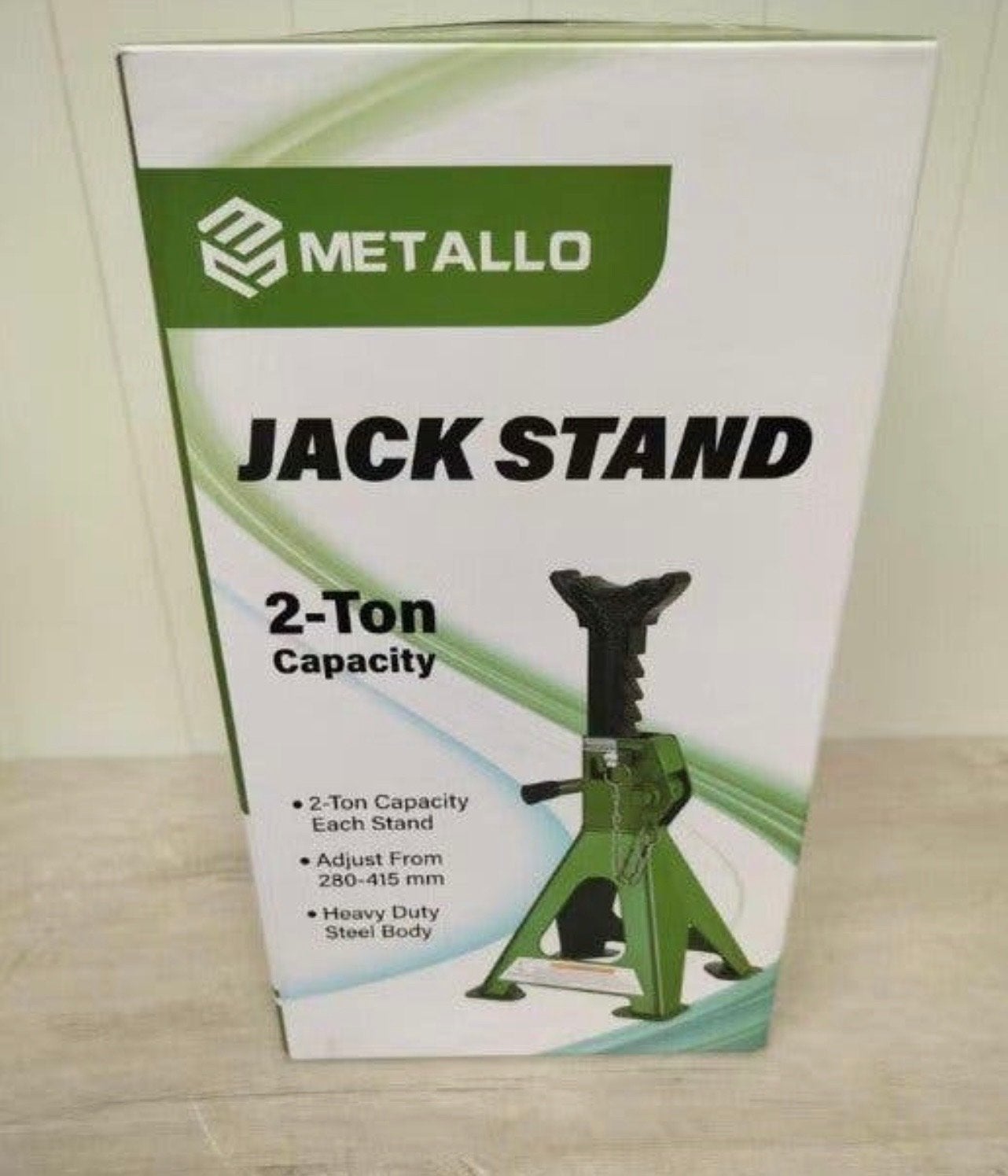 Metallo Jack Stand - 2 Ton Kriksteunen (set van 2), Auto diversen, Ophalen of Verzenden, Nieuw, Manueel, Schaarkrik