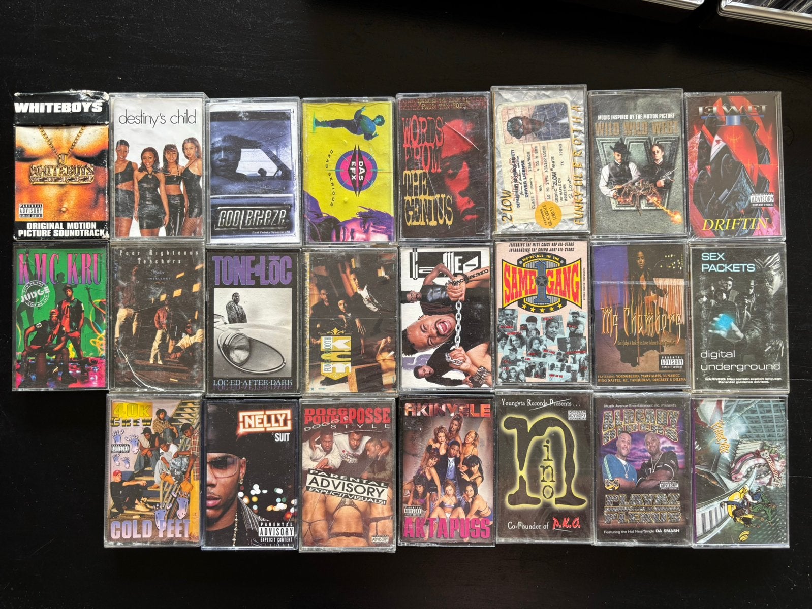 UITVERKOOP! Veel hip hop rap cassettes, Cd's en Dvd's, Ophalen of Verzenden, Zo goed als nieuw, Overige genres, 2 t/m 25 bandjes