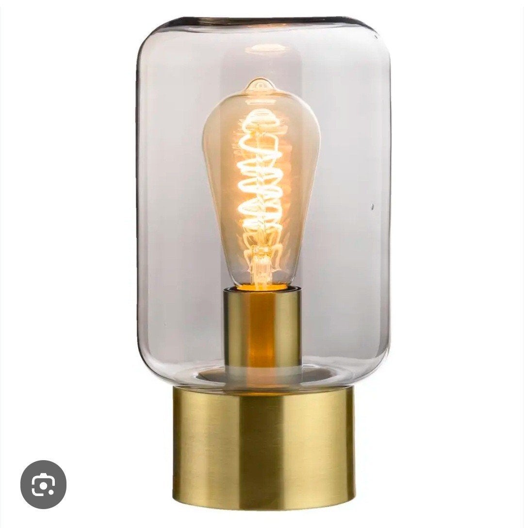 2 bronze tafel lampen, Ophalen, Zo goed als nieuw, E27 (groot)