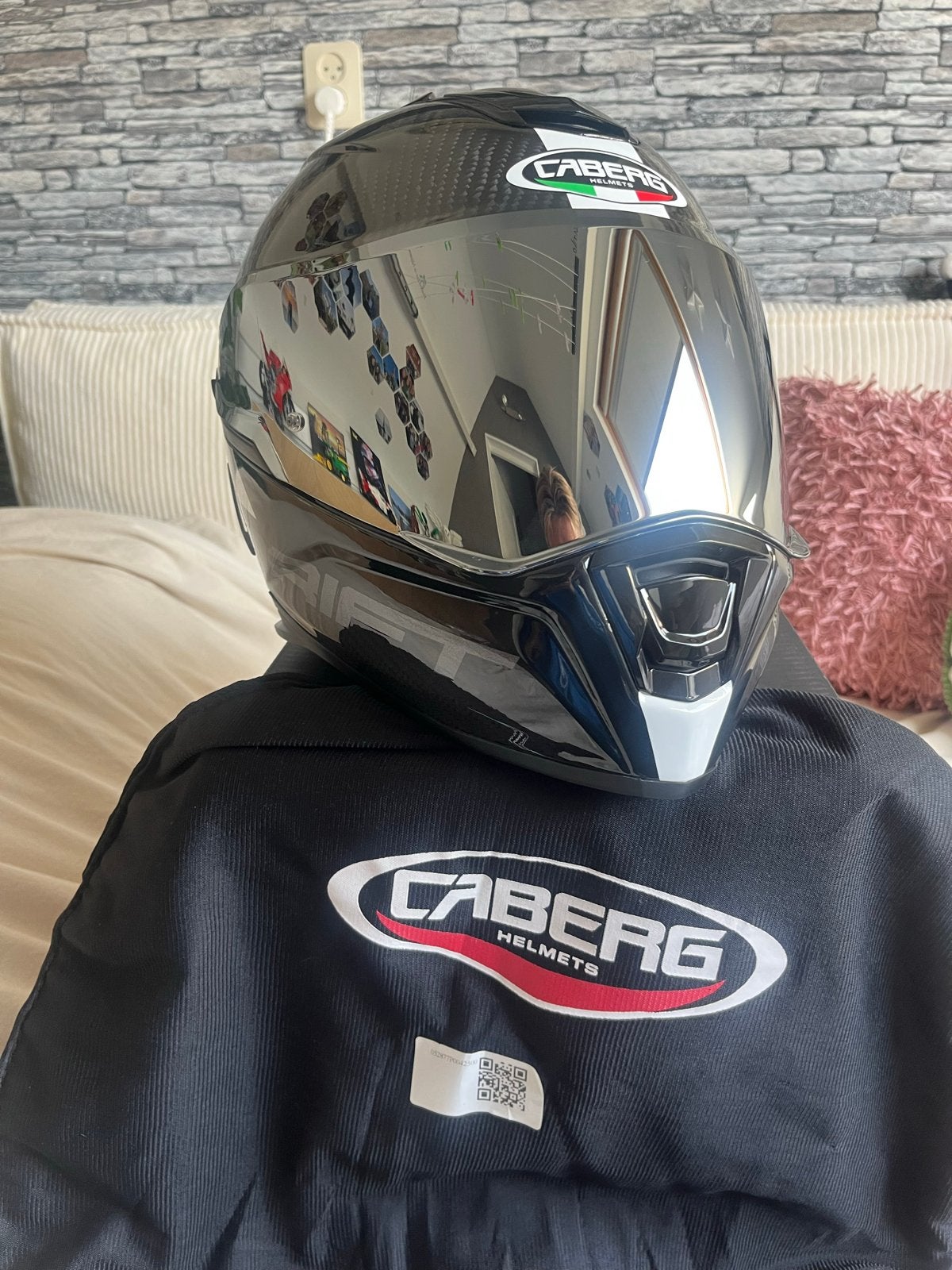 Caberg Drift EVO Carbon Sonic Motorhelm maat M, Heren, Ophalen of Verzenden, Integraalhelm, Caberg