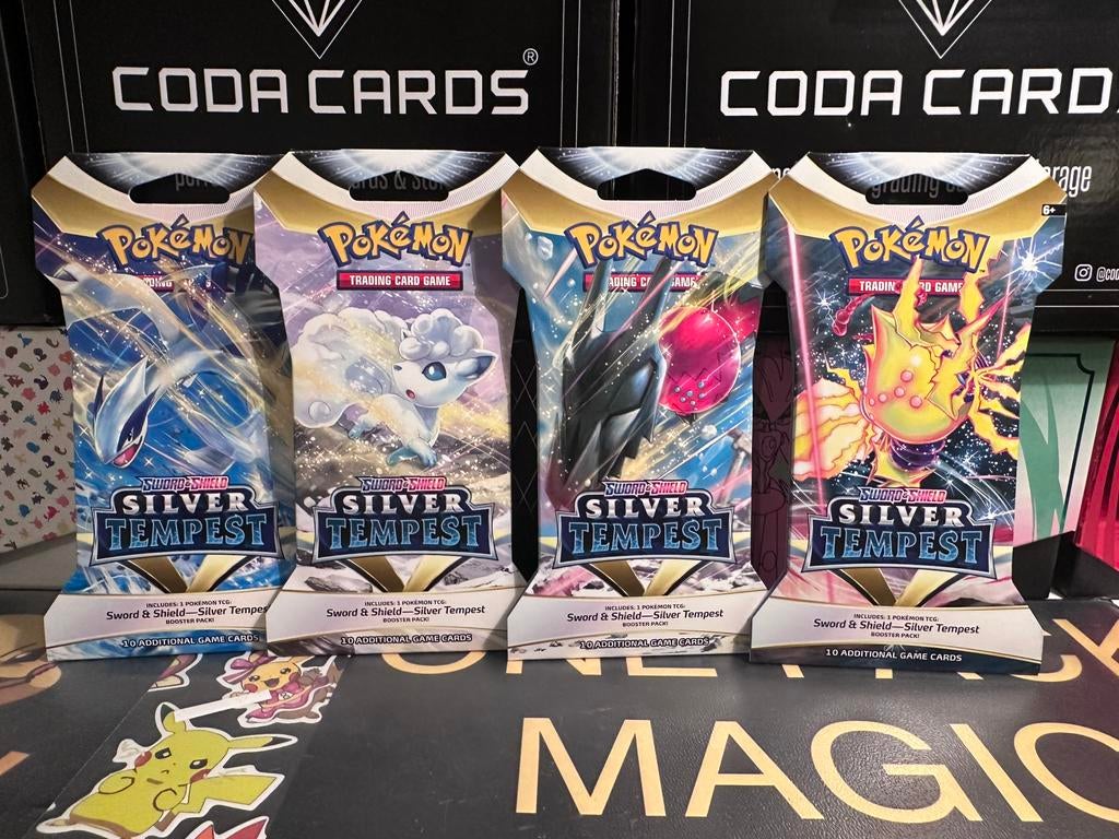 Silver Tempest Sleeved Boosters, Ophalen of Verzenden, Nieuw, Booster, Foil