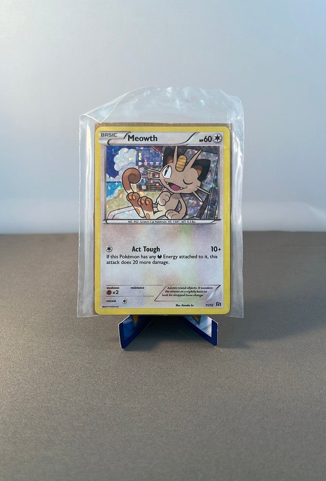 Meowth 11/12 McDonald's Collection 2016 (sealed holo), Ophalen of Verzenden, Nieuw, Losse kaart, Foil