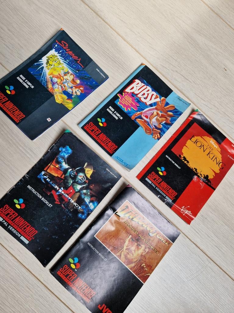 snes booklets handleidingen gebruiksaanwijzingen boekjes, Spelcomputers en Games, Games | Nintendo Super NES, Avontuur en Actie